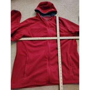 LL Bean Jacket Mens XL Red Polartec Fleece Camping Gorpcore Hiking Outdoors